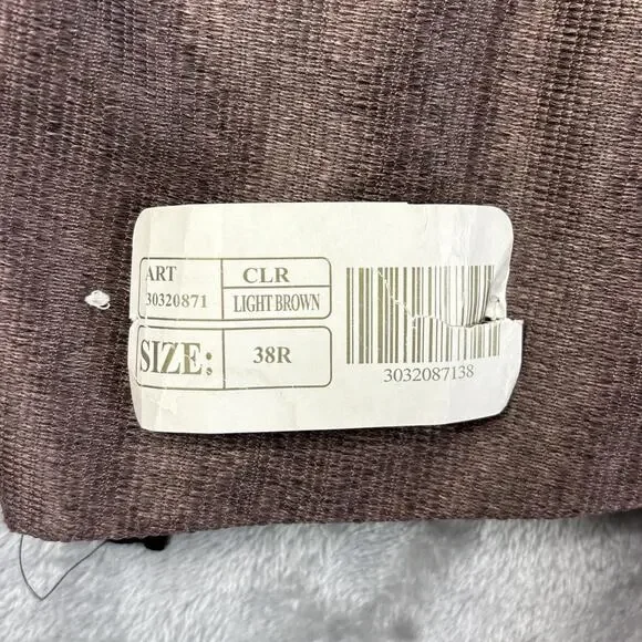 Vintage 70s Encino Western Blazer Suede Yoke Brown Sport Coat 38R NWT - Picture 4 of 8